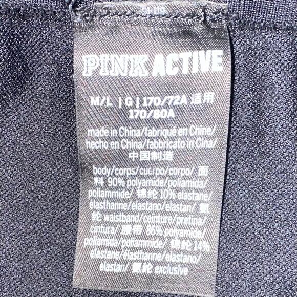 PINK Active Victoria’s Secret Black Seamless Athletic Leggings Size M/L - Picture 2 of 11